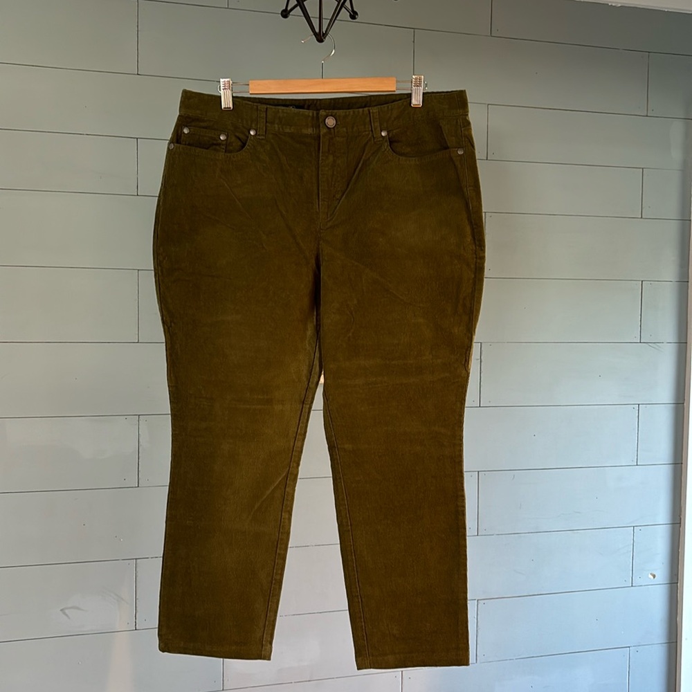 Brooks Brothers olive corduroy pants